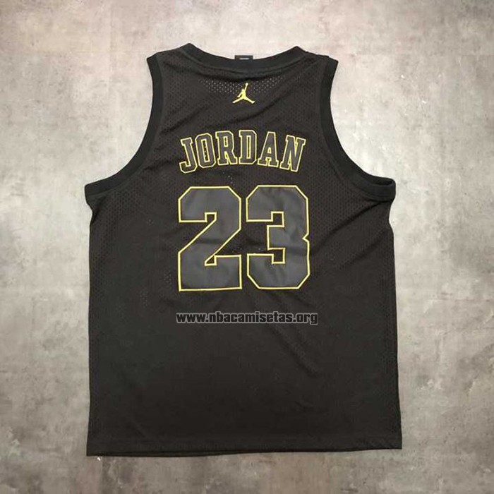 Camiseta Michael Jordan NO 23 Negro Oro
